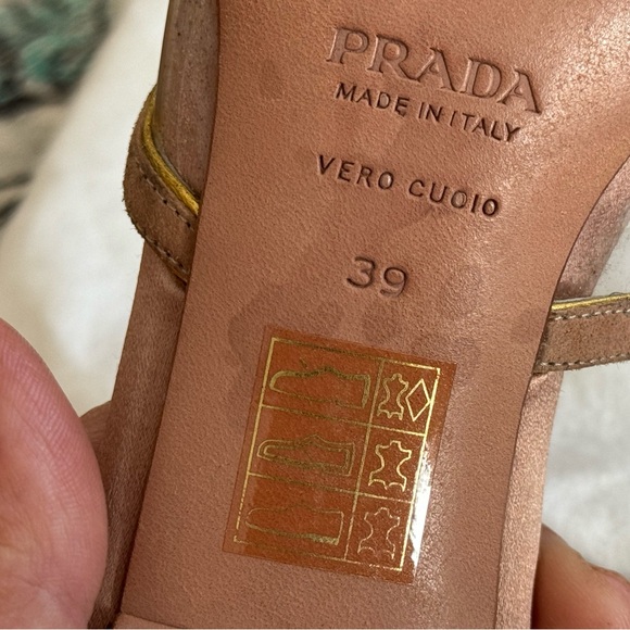 Prada kitten mule slippers 1950’s lucite carved heel retro riviera Italian - Picture 9 of 12